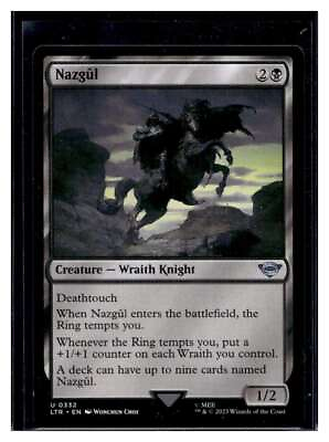#ad MTG Magic Lord of the Rings #332 Nazgûl Uncommon Tales of Middle Earth Qty $9.99