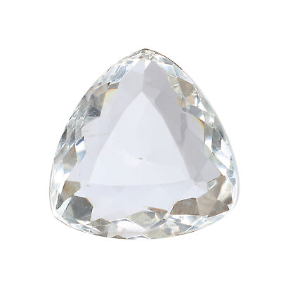 #ad 60 Carat White Topaz Classic Gemstone Trillion Shape Lab Created for Pendants $15.29
