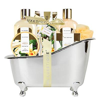 #ad Gifts for Women Spa Gift Baskets for Women 8 Pcs Vanilla Bath Sets for Wom... $39.44