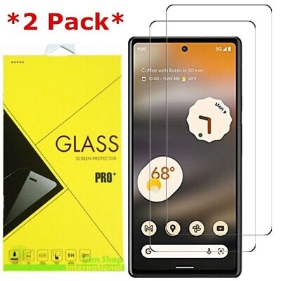 #ad 2 Pack Premium Real Tempered Glass Screen Protector For Google Pixel 6a $3.85
