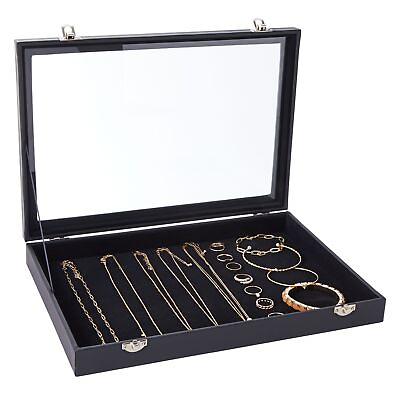 #ad Small Velvet Jewelry Display Box Case for Rings Bracelets Necklaces Retail $20.99