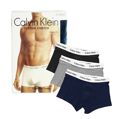 Calvin Klein Men’s Low Rise Trunks 3 Pack Size L $18.99