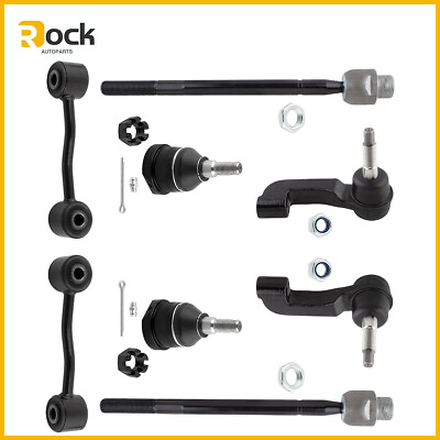 #ad 8x Tie Rod Ends Ball Joints Sway Bar for Jeep Liberty 2005 EV800407 K80767 $62.90