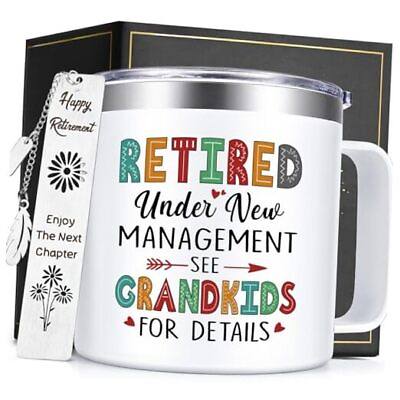 #ad #ad Retirement Gifts for Women Retired Under New Management White See Grandkids $42.77