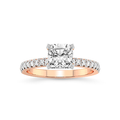 #ad IGI Certified Lab Created Diamond Ring 14K or 18K Gold Serena Eternity Diamond $4661.65