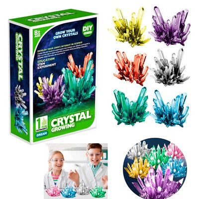 #ad Kids Crystal Growing Kit Science Experiment For Boys Toys Magical Funny Crystal* $10.54
