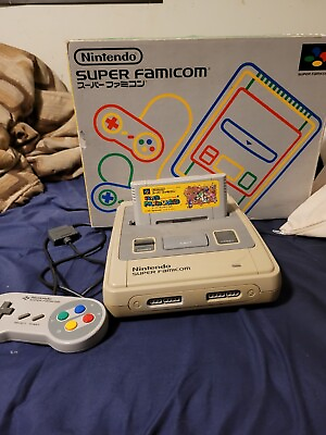 #ad NINTENDO SUPER FAMICOM ALL HOOKUPS 1 CONTROLLER AND MARIO WORLD ALL WORKING $80.00