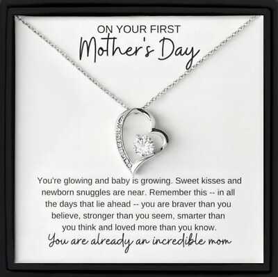 #ad First Mother#x27;S Day Gift Necklace Pregnancy Mother To Be Christmas Gift $21.99