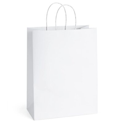 #ad #ad Gift Bags 10x5x13 25Pcs White Paper Bags Gift Bags with Handles Bulk Shopping... $29.03