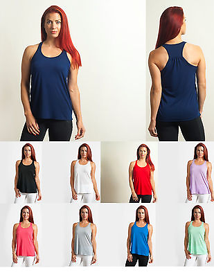 #ad 48 Pack Flowy Loose Womens Fitness Yoga Racerback Tank Top Wholesale Lot $189.99