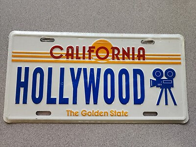 #ad California Hollywood Aluminum Novelty Auto License Plate 👀👀👀 $12.99