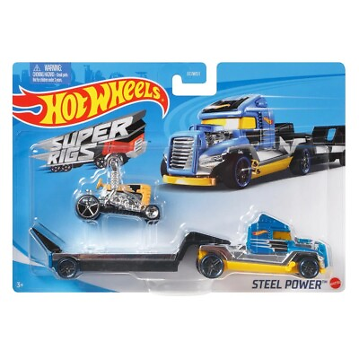 #ad Hot Wheels Super Rigs Steel Power 1:64 Scale Diecast Cars Model Toys Vehicles $17.99