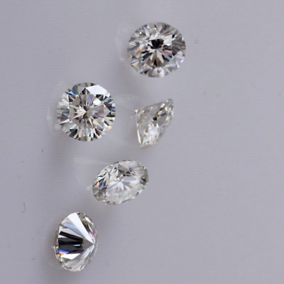 #ad 2 CT Natural White Diamond 5 mm 5 Pcs Round Cut VVS1 D Grade Certified A92 $34.04