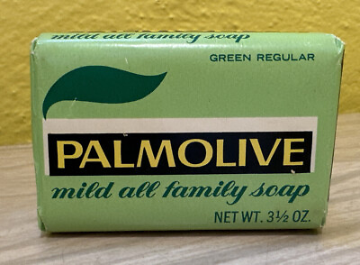 #ad Vintage Palmolive Green Soap Bar Bath Size 3 1 2 oz NOS $16.00