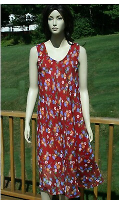 #ad Women Floral Print Dress Sundress O S Fits Most $17.98
