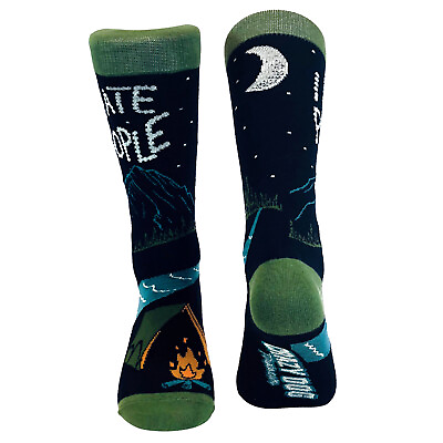 #ad I Hate People Socks Funny Camping Sarcastic Introvert Outdoor Cool Joke Sock $6.80