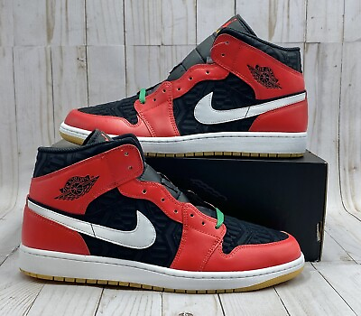 #ad Nike Air Jordan 1 Mid SE Christmas Size 13 DQ8417 006 $119.58