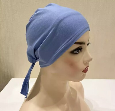 #ad Adjustable Muslim Head scarf Inner Hijab Caps Islamic Underscarf Cotton Scarf $4.00