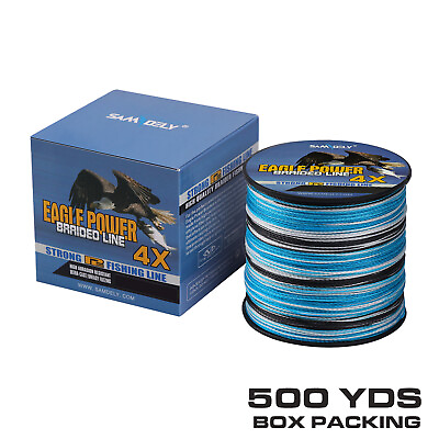 #ad 4 Strands Braided Fishing Line PE Multifilament Strong Line 110 300 500 Yards $8.99