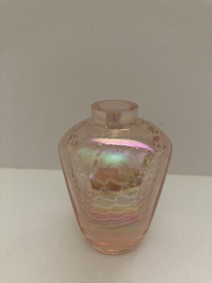 #ad Art Deco Perfume Pink Glass Bottle Vintage NO STOPPER $42.00