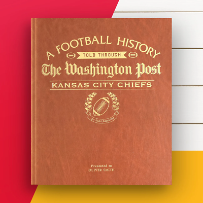 #ad Kansas City Chiefs NFL Gift American Football Newspaper History Book GBP 59.99