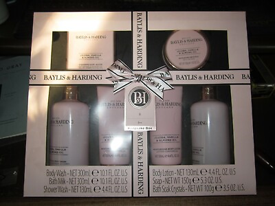 #ad New Baylis Harding Gift Body Wash Lotion Bath Shower Soap Jojoba Vanilla Almond $17.99