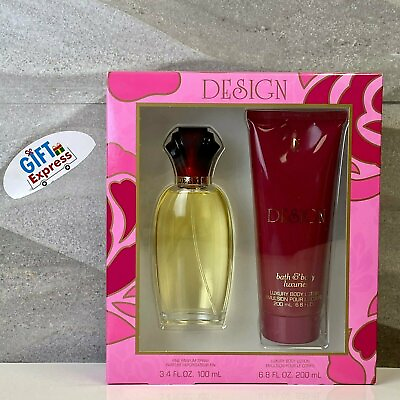 Design by Paul Sebastian Gift Set Perfume for Women 3.4 oz 6.8 oz Body Lotion $28.50