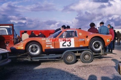 #ad PHOTO CHEVRON B6 BMW OF JOHN BAMFORD THRUXTON 30TH MARCH 1970 ONE OF THE THREE GBP 3.00