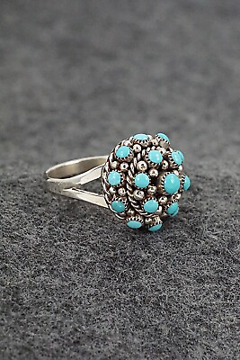 #ad Turquoise amp; Sterling Silver Ring Dickie Charlie Size 7.75 $165.00