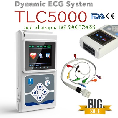 #ad #ad 24 horas 12 Lead Dynamic ECG EKG Holter Monitor Alalyzer Software TLC5000 $499.00
