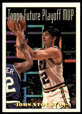 #ad 1993 94 Topps Gold John Stockton Utah Jazz #201 $1.00