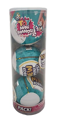 #ad NEW 5 Surprise Toy Mini Brands Capsule Collectible Toy 3 Pack by ZURU $15.49