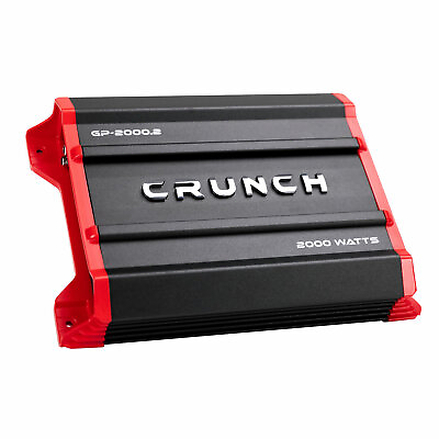 #ad Crunch GP 2000.2 Ground Pounder 2000 Watt 2 Channel Amplifier Car Stereo Amp $64.95