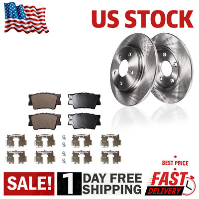 #ad REAR Disc Rotors Brake Pads for 2008 2011 Toyota Camry Avalon Lexus ES350 $68.50