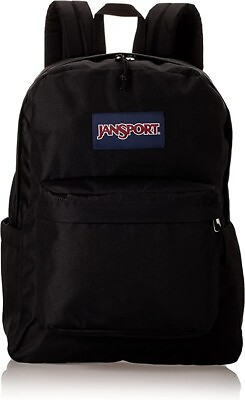 #ad Jansport Superbreak Black Backpack Lightweight School BookBag $24.99