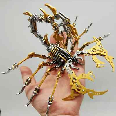 #ad 3D Metal Puzzle Scorpion Model Toys Assembly Educational Jigsaw Puzzle DIY Gifts $66.69