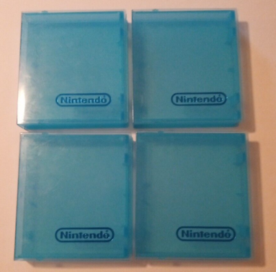 #ad Lot of 4 Official Original Nintendo Plastic Cases Clam Shell FREE SHIPPING $15.99