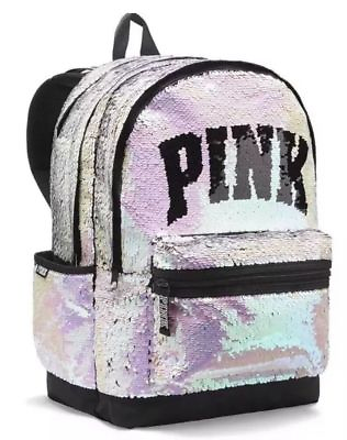 #ad Victorias Secret Pink Bling Campus Backpack New $76.99