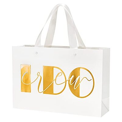 #ad I do crew Gift Bags Large Size Bridesmaid Gift Bags Gold Loot Bag Bachelorett... $31.03