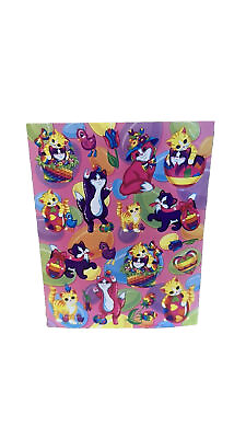 #ad Lisa Frank Vintage Single Sticker Sheet Easter Ducks Cat Kitty Holiday S254 06 $12.99