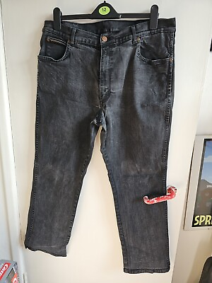 #ad Wrangler Jeans Black W40 L32 GBP 12.99