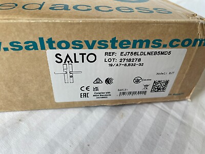 #ad Salto XS4 model EJ7 E i 75x xxM DL series Black ref: EJ756LDLNEB5MD5 #2 $159.99