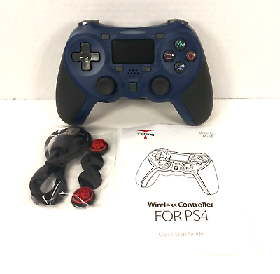 #ad Terios P4 5S Blue Wireless Gaming Controller For PS4 Vibration with Turbo NWOB $17.95