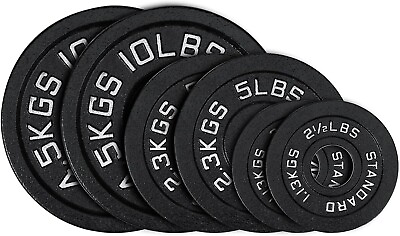 #ad Cast Iron 2 Inch Olympic Weight Set for Strength Training home amp; gym crossfit $99.99