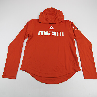 #ad Miami Hurricanes adidas HEAT.RDY Long Sleeve Shirt Women#x27;s Orange New $25.49