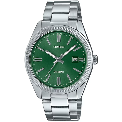 #ad NEW CASIO Collection MTP 1302D 3AJF Mens Watch Dark Green Dial Analog From Japan $46.20