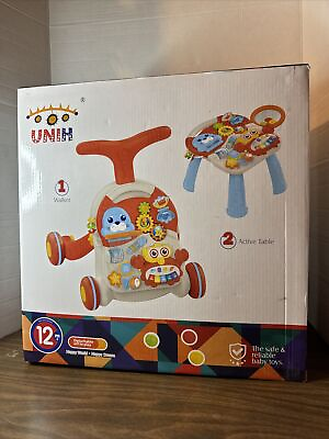 #ad Quality 2 in 1 Walker and Active Table For Babies Colorful playful helpful $29.99