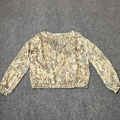 #ad Charter Club Womens Top Size XL Pullover Long Sleeve Blouse Top $9.40