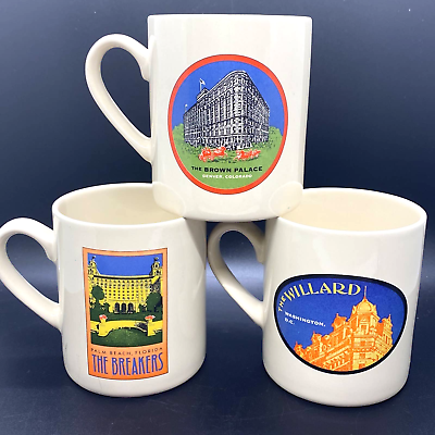 Grand American Hotel Collection Coffee Mugs for Aramis Set of 3 $18.00