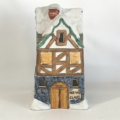 #ad Potpourri Holder Vintage 3 pc. Willitts Christmas Ceramic House Mr. amp; Mrs. Claus $30.25